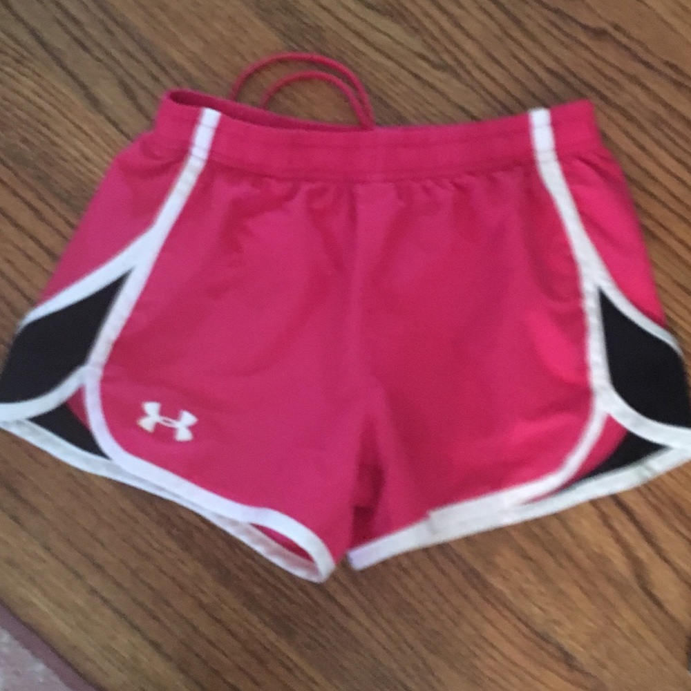 Under armor pink workout shorts